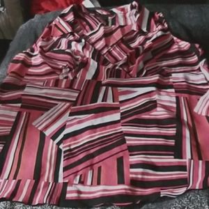 Plus Size Geometric Sleeveless Blouse